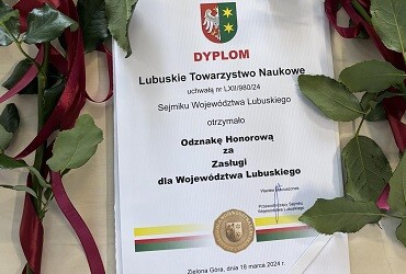 Honorowa Odznaka za Zasługi dla Województwa Lubuskiego dla LTN