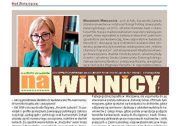 Cel główny: integrowanie środowiska naukowego, rozmowa z prezes LTN  "Na Winnicy" 18/2025